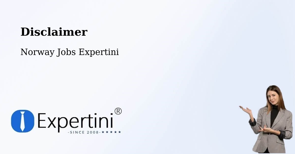 Disclaimer – Drøbak - Norway Jobs Expertini