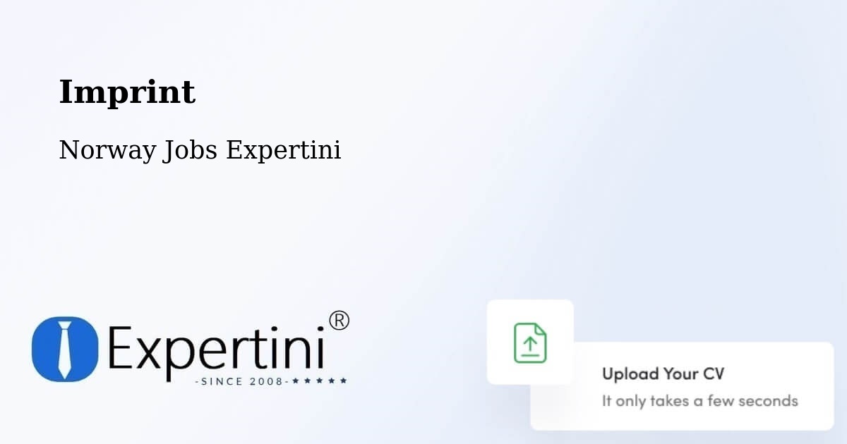Imprint – Drøbak - Norway Jobs Expertini