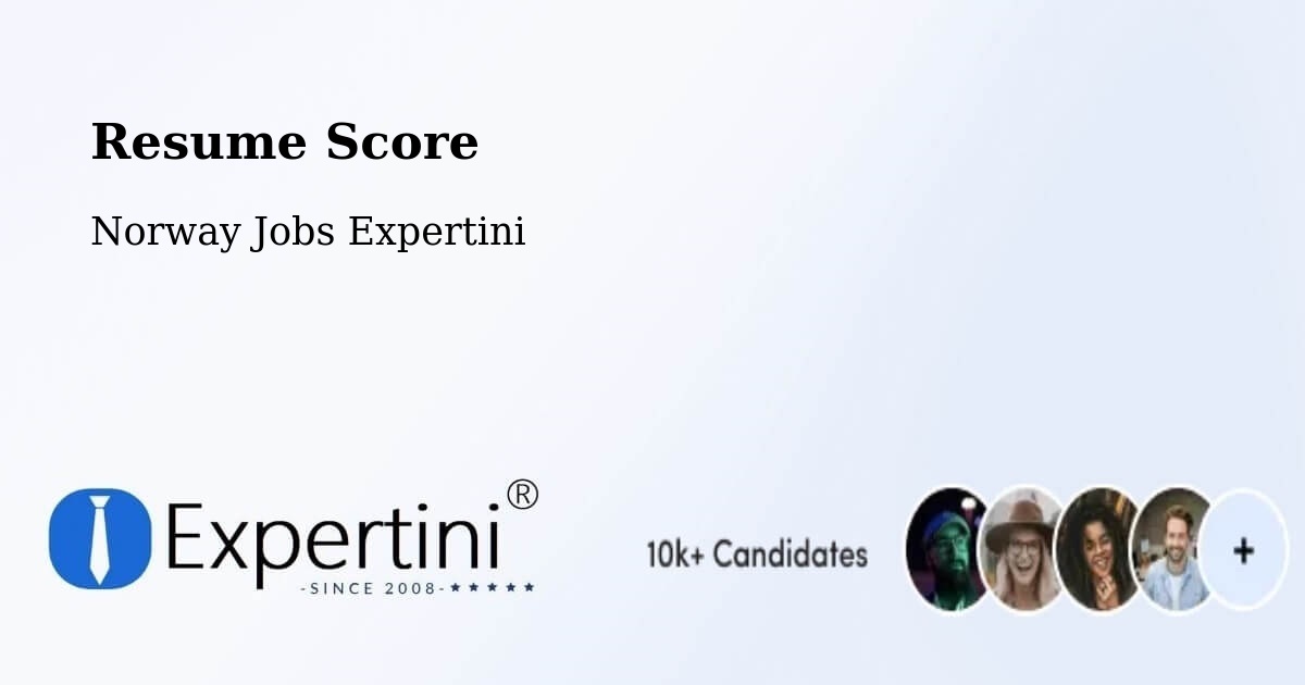 Resume Score & Job Description Match Tool – Drøbak - Norway Jobs Expertini